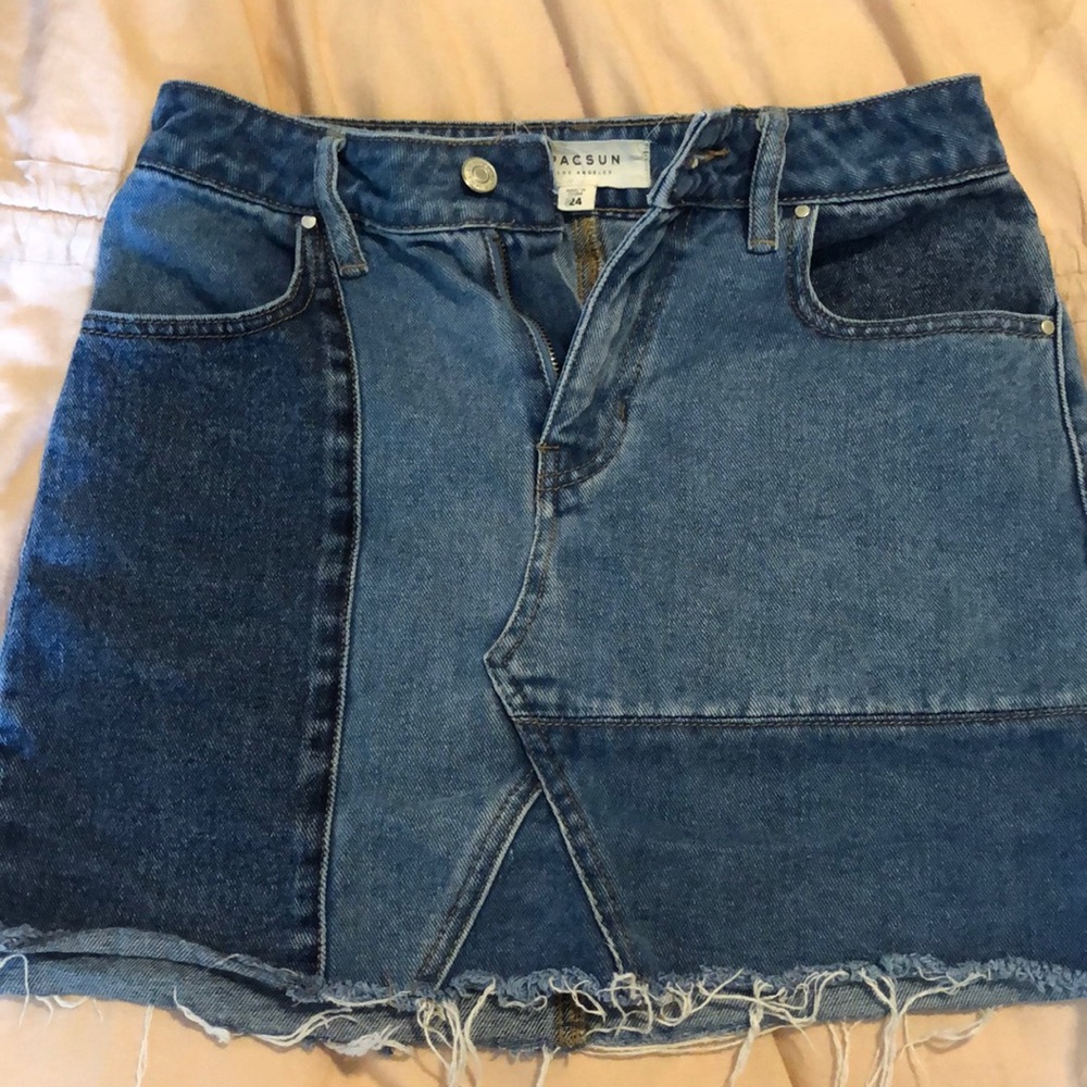 jean skirt PACSUN